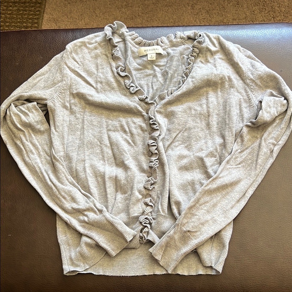Women’s Light Grey Cardigan, Size S